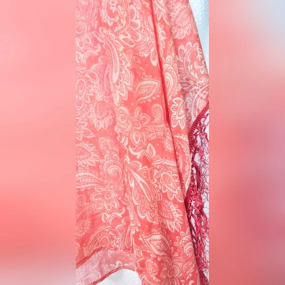 Beach By Exist Pink Paisley Tunic - Picture 4 of 6